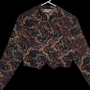 Vintage 1849 Authentic Ranchwear Made in USA Paisley Women's Jacket